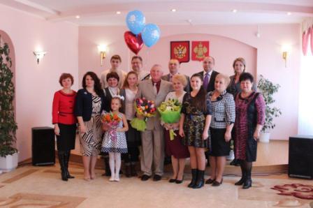 Сапфировая свадьба у семьи Миталенко